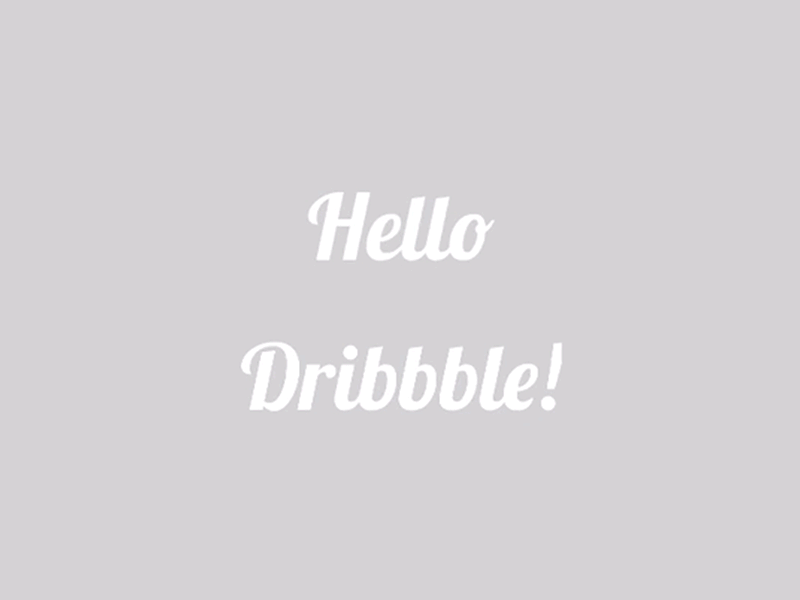 Hello Dribbble! dribbble pink thank you thanks