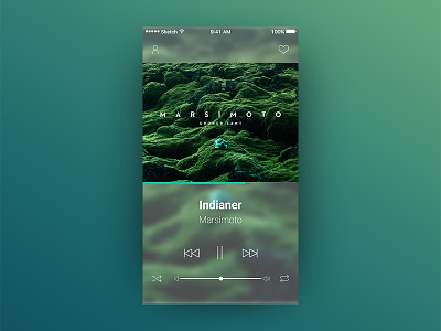 Daily UI - Music Player animation appdesign daily ui flat music player prototype ui ux