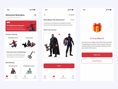 Marvel Trivia App