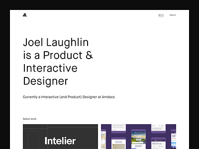 Portfolio 2021 – Work Page clean interactive designer maison neue portfolio product designer showcase thumbnail work