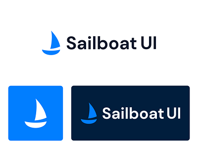 Sailboat UI logo branding design logo web website
