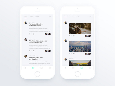 Social Feed UI Design