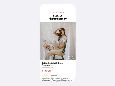 Course Shop Page UI ecommerce fashion ios ios 14 mobile swiftui