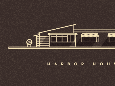 Harbor House california dana harbor house illustration neutra point shadows text