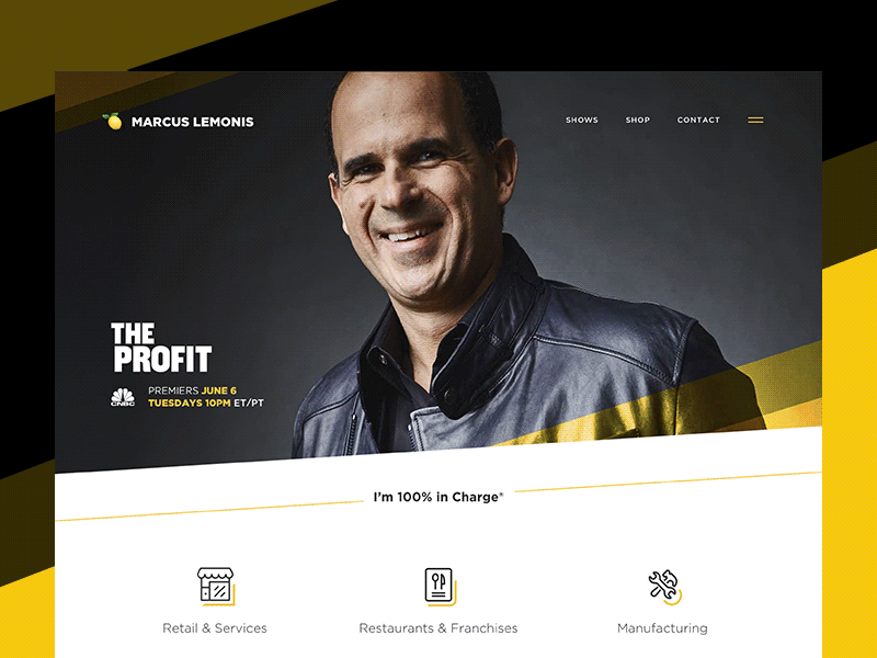 Marcus Lemonis Website celebrity entrepreneur lemon lemonis manufacturing nav navigation profit restaurant retail show tv