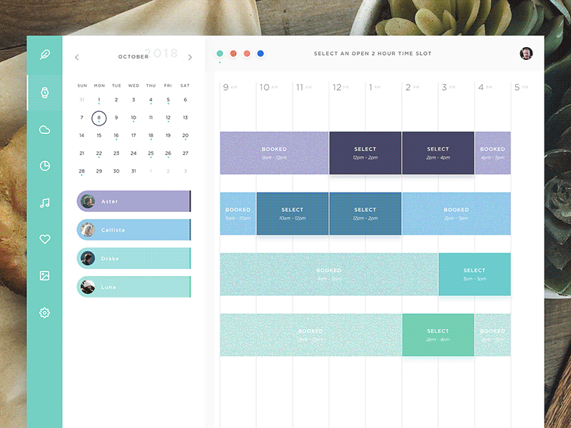 Calendar Color Change appointment color cozy date fashion foodie fun schedule slot themes time