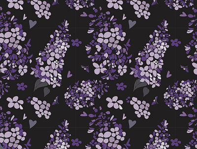 Lilac Dream artist floral textile floral textile artist illustrator lilacs purple lilacs repeat designer spring lilacs