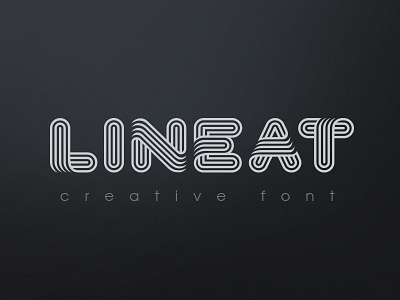 Lineat font art business creative fashion font innovative lines logo sport stylish title typeface