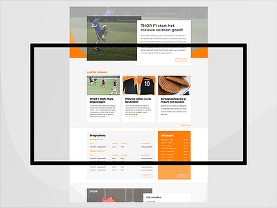 Sports club website club figma front end soccer web webdesign