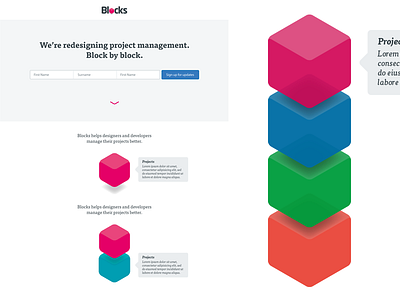 Early concepts for Blocks brand style blocks branding colour logo