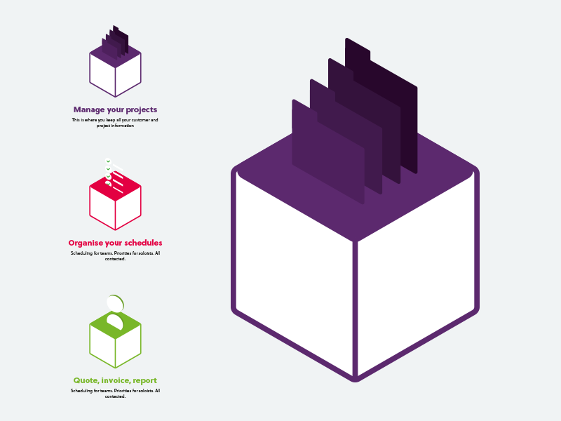 Icon design ideas icons colour landing page blocks