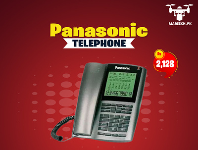 Panasonic Telephone Advertisement advertisement design logo telephone typography vector