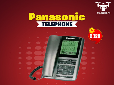 Panasonic Telephone Advertisement advertisement design logo telephone typography vector