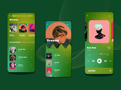 Music Player design figma ui ux