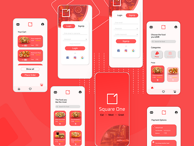 Food ordering app app branding design ui ux