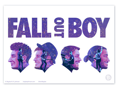 Fall Out Boy double exposure poster