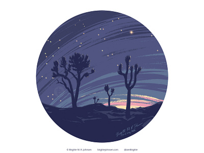 Joshua Tree National Park, California, USA art destination digital art digital illustration illustration joshua tree joshua tree national park landscape limited colour palette limited colours national park national parks scenery travel usa