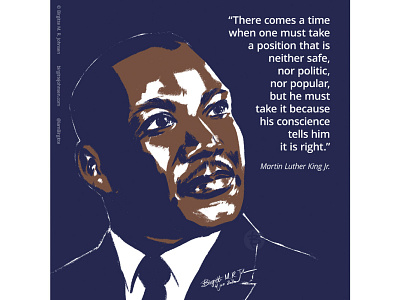 Martin Luther King Jr. art black lives matter blm digital art digital illustration illustration limited colour palette limited colours martin luther king martin luther king jr portrait portrait art portrait illustration quote