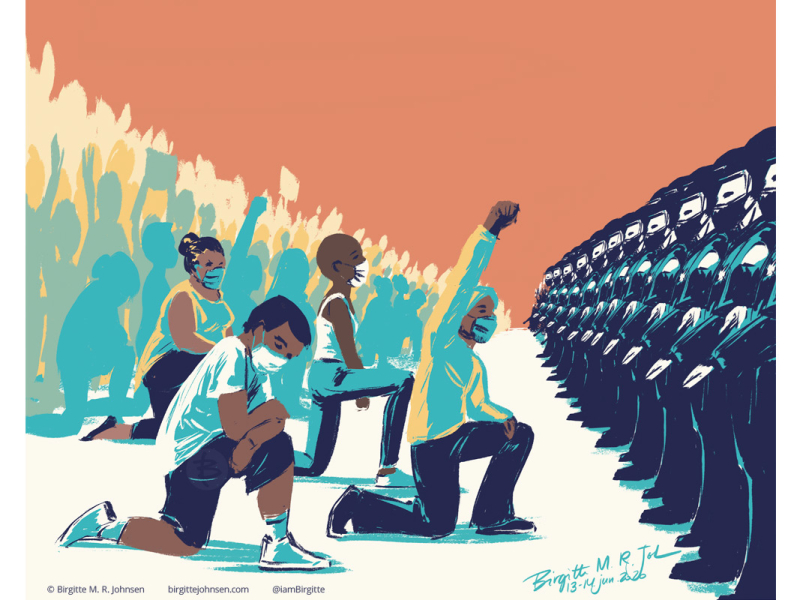 Protesting by Birgitte M. R. Johnsen on Dribbble