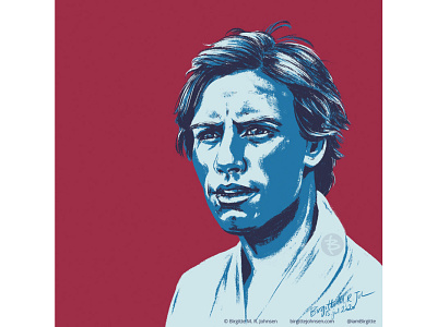 Luke Skywalker art digital art digital illustration fan art fanart huely huely challenge huely2020 illustration limited colour palette limited colours luke skywalker mark hamill portrait portrait illustration star wars star wars art starwars