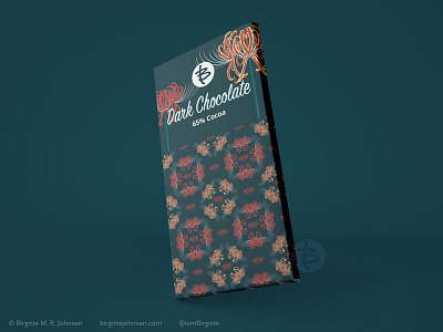 Dark chocolate packaging - Spider lily pattern