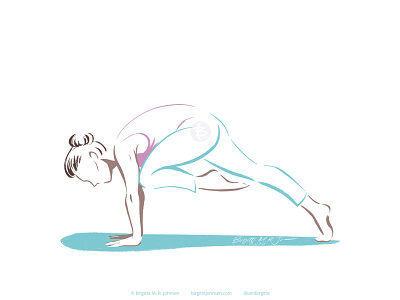 Plank pose variation