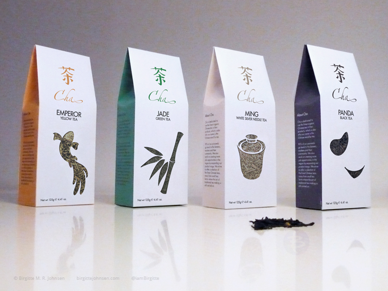 Packaging: Cha tea by Birgitte M. R. Johnsen on Dribbble