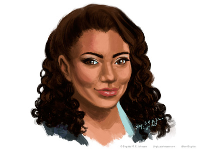 Shalita Grant portrait acress art digital art digital illustration illustration portrait portrait art portrait illustration portrait painting