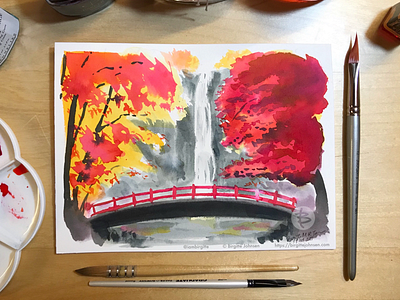 Inktober Day 8 Meiji No Mori Minō Quasi National Park By Birgitte Johnsen On Dribbble Inktober Day 8 Meiji No Mori Minō Quasi National Park By Birgitte Johnsen On Dribbble