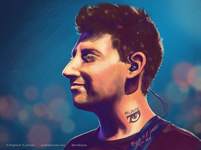 Joe Trohman portrait art digital art digital illustration fall out boy fob illustration joe trohman limited colour palette limited colours portrait portrait illustration portrait painting portraits realism