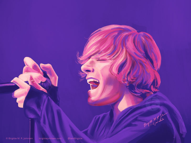 Brandon Boyd of Incubus by Birgitte M. R. Johnsen on Dribbble