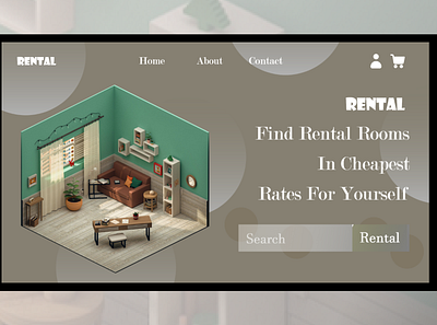 Rental 30daysofwebdesign design landingpage ui ux webdesign