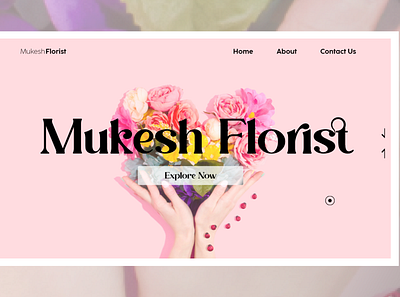 Mukesh Florist 30daysof 30daysofwebdesign design landingpage ui ux webdesign