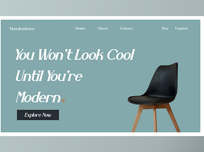 Moderniture. 30daysofwebdesign design landingpage ui ux webdesign