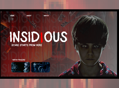 Insidious 30daysofwebdesign design landingpage ui ux webdesign