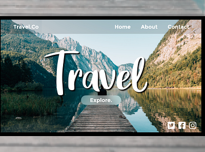 Travel.Co 30daysof 30daysofwebdesign design landingpage ui ux webdesign