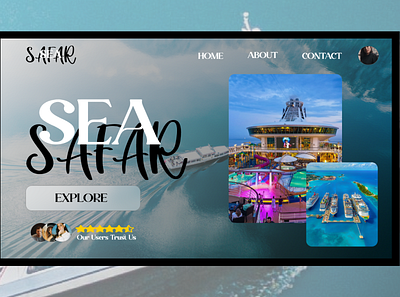 Sea Safar 30daysofwebdesign design landingpage ui ux webdesign