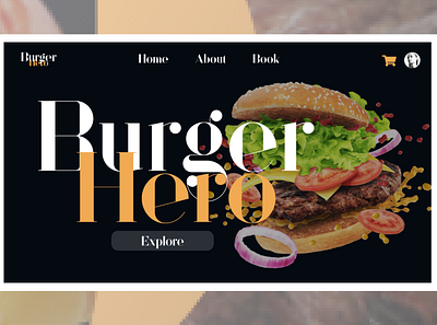 Burger Hero 30daysofwebdesign design landingpage ui ux webdesign