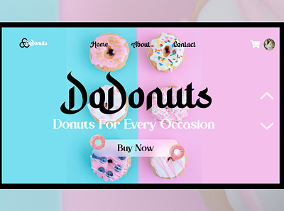 DoDonuts 30daysofwebdesign branding design landingpage logo ui ux webdesign