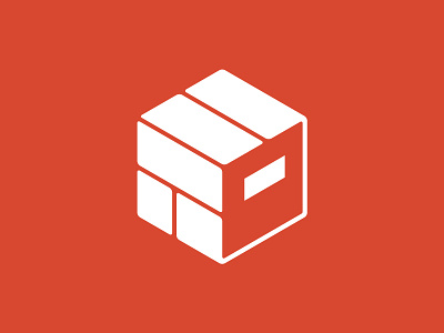 Brickclay Studio Logo Design 3d box brick clay cube logo logo design polygon product studio