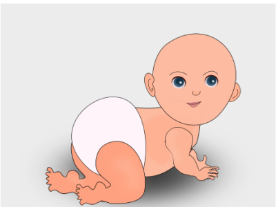 Baby Crawling Drawing designs, themes, templates and downloadable ...