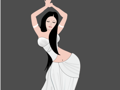 Dancing woman pose 2.