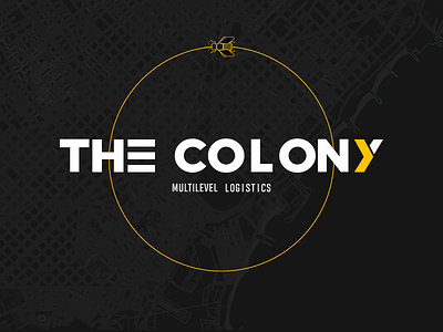 The Colony Bees brand corporate branding design drone graphic design logistics logo typography