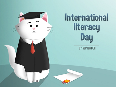 International literacy day design graphic design illustration