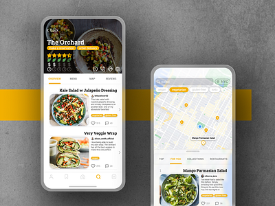 Foody: UI Concpt app branding concept design figma food gluten free logo mobile mobile app ui ux vegan vegetarian