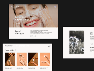 Peace & Skin website beauty illustration skin skincare ui ux uxdesign uxui