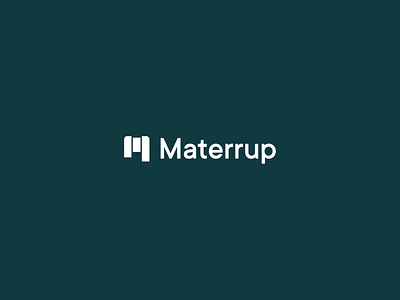 Materrup — Logo Design brand brand identity branding logo logo design logotype