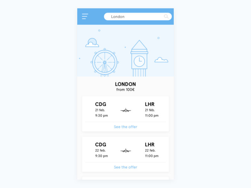 Daily UI #24 - Boarding pass