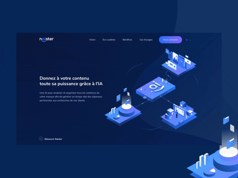 Landing Page — Naister ai design illustration landing page ui ux