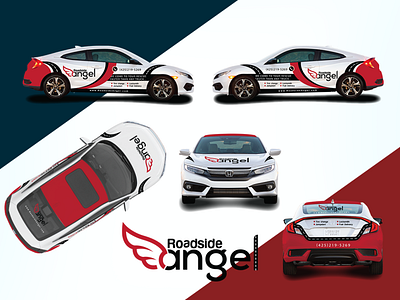 Roadside Angel Car Wrap Design